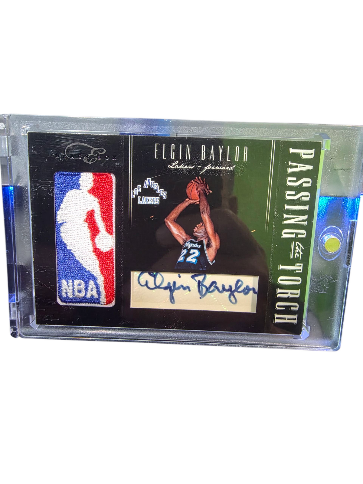 2011 Panini Passing the Torch Elgin Baylor Kobe Bryant 25/99 Patch Logoman