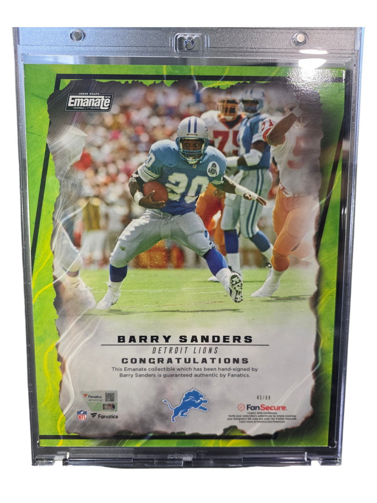 2024 Fanatics Emanate Barry Sanders 43/99