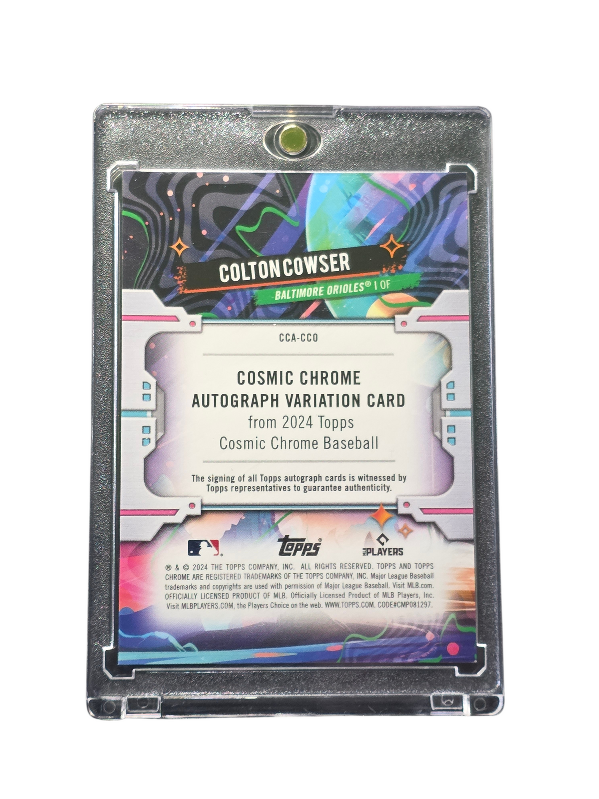 2024 Topps Cosmic Chrome Colton Cowser #CCA-CCO RC