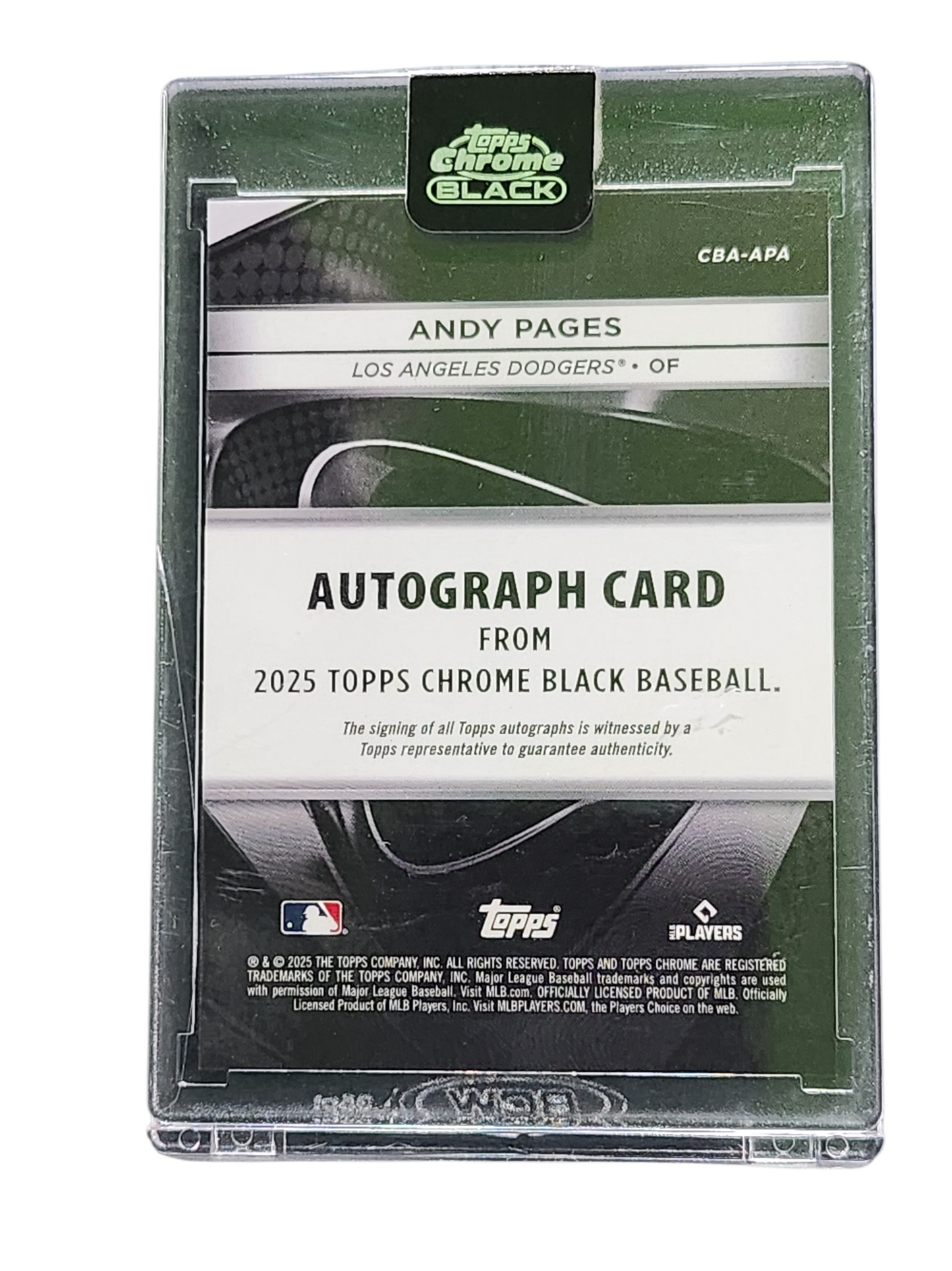 2025 Topps Chrome Black Andy Pages #CBA-APA 063/150