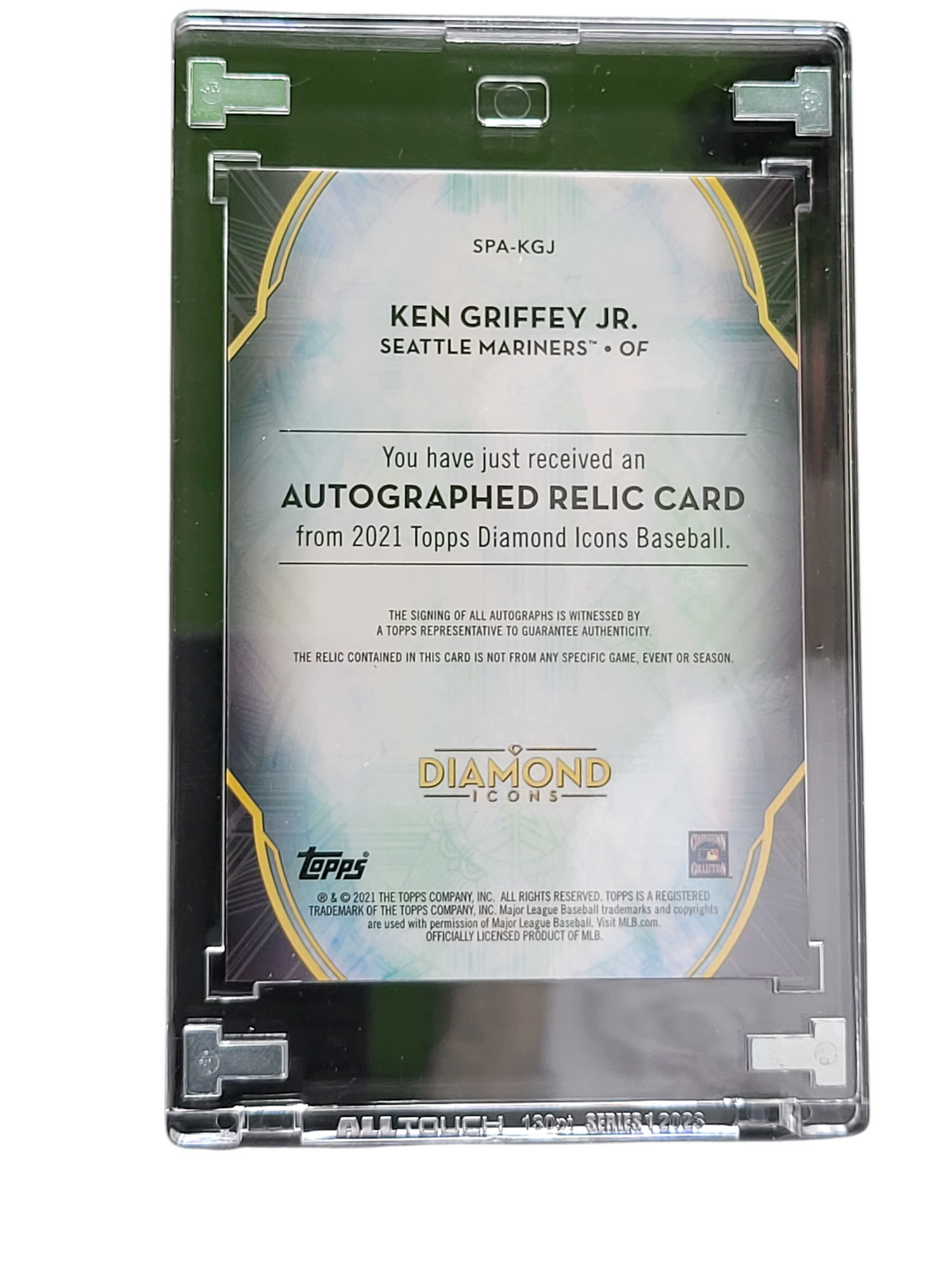 2021 Topps Diamond Icons Ken Griffey Jr. #SPA-KGJ Relic 5/5 Memorabilia