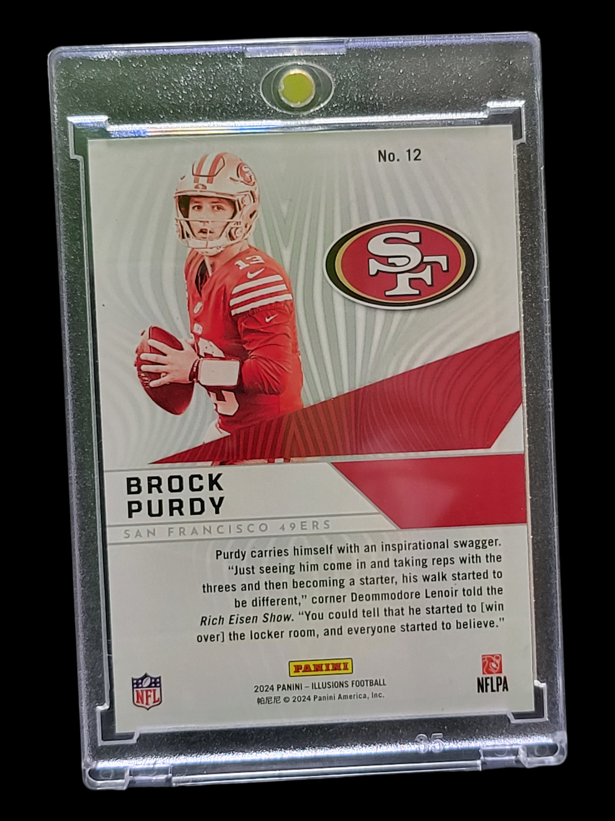 2024 Panini Illusions Amazing Brock Purdy #12