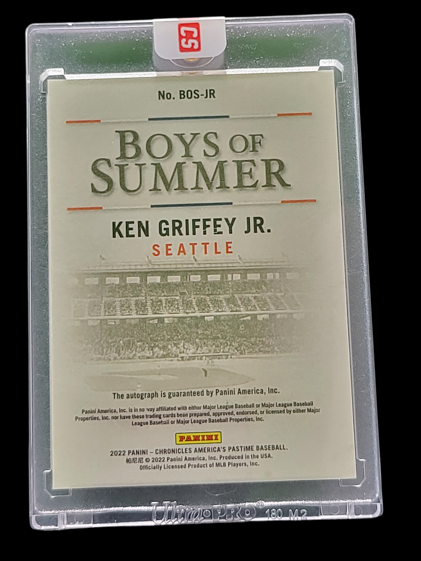 2022 Panini Chronicles Boys of Summer Ken Griffey Jr. #BOS-JR 09/40