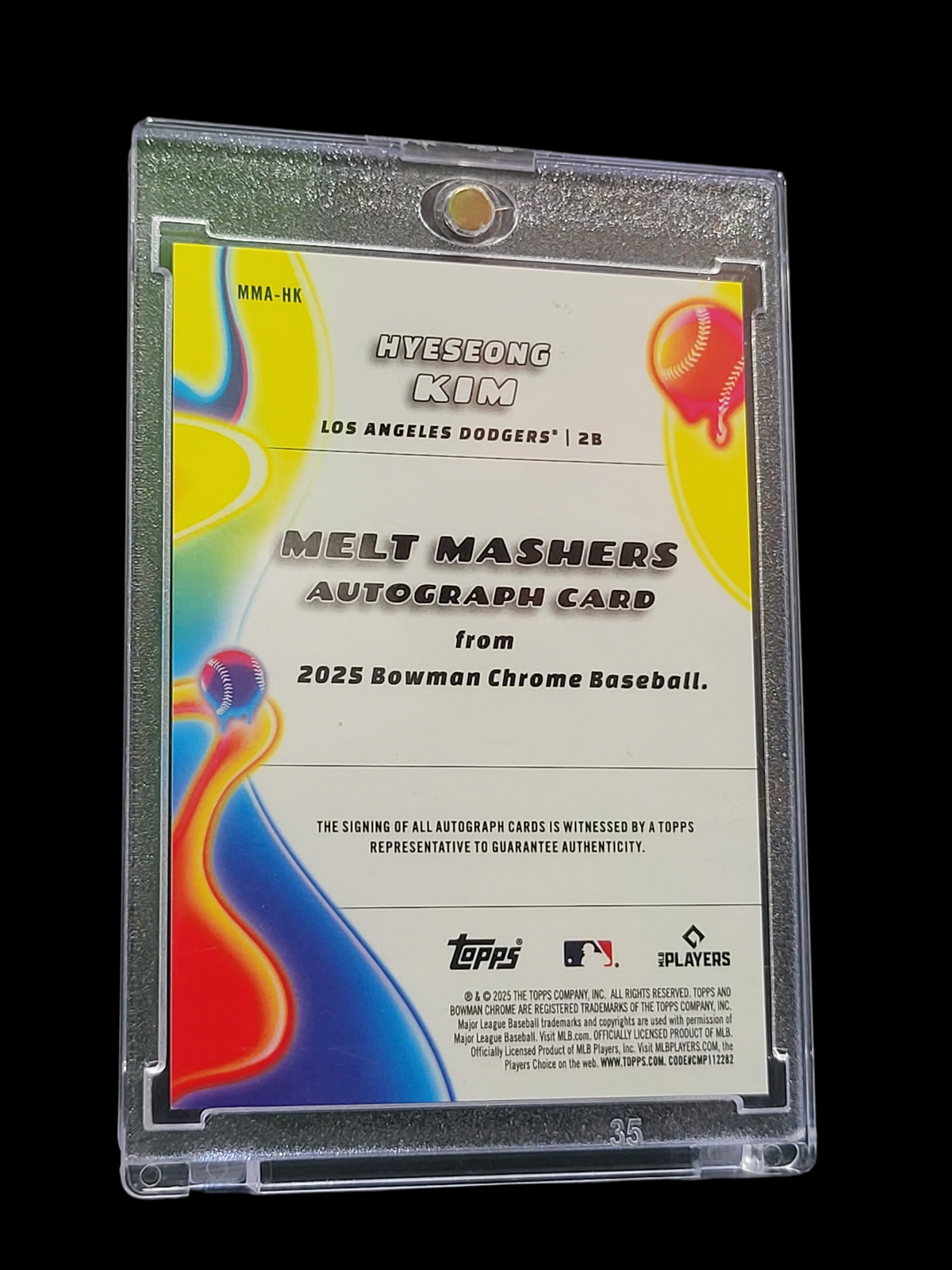 2025 Topps Bowman Chrome Melt Mashers Hye-seong Kim #MMA-HK RC