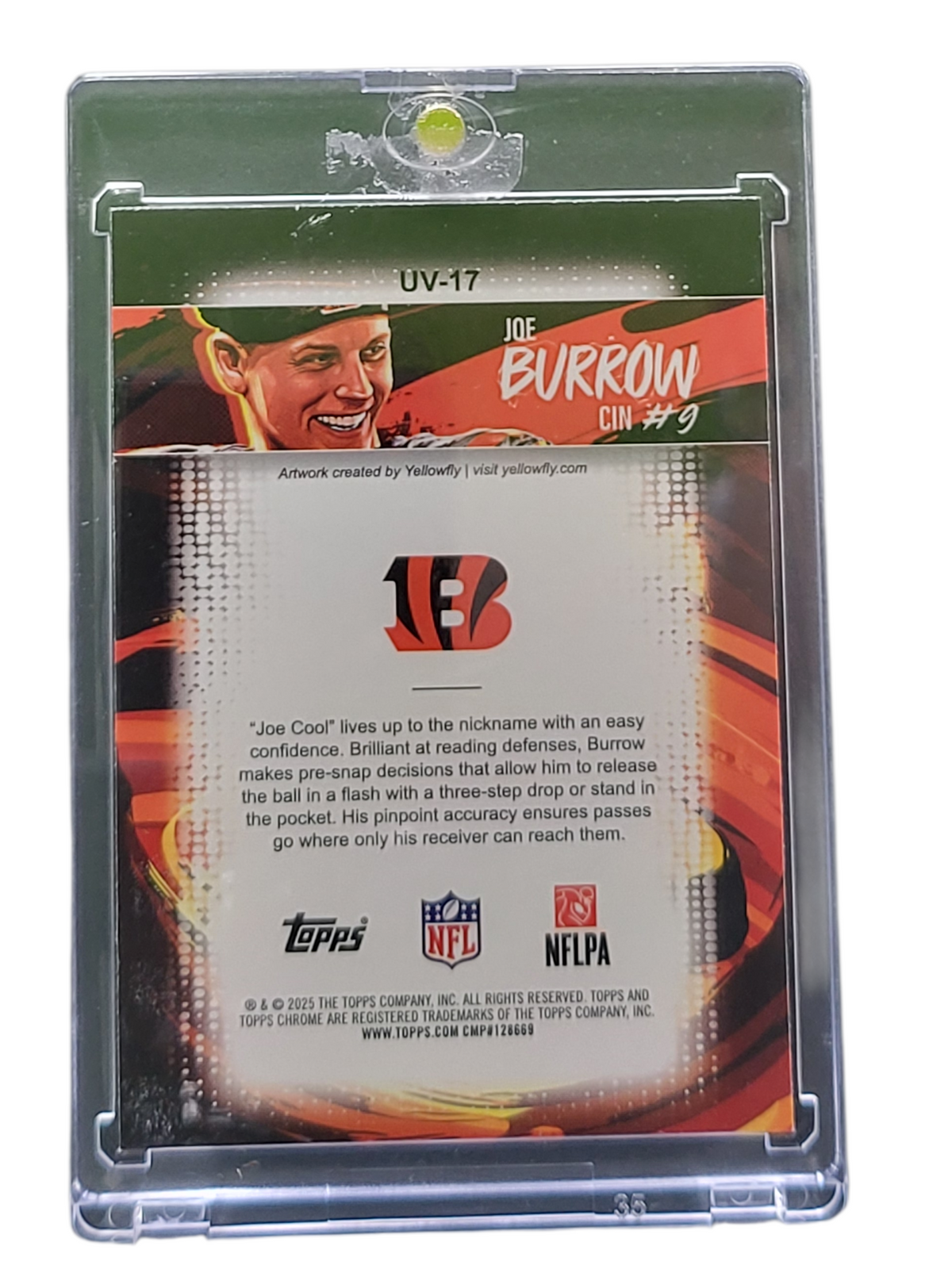 2025 Topps Chrome Ultra Violet Joe Burrow #UV-17