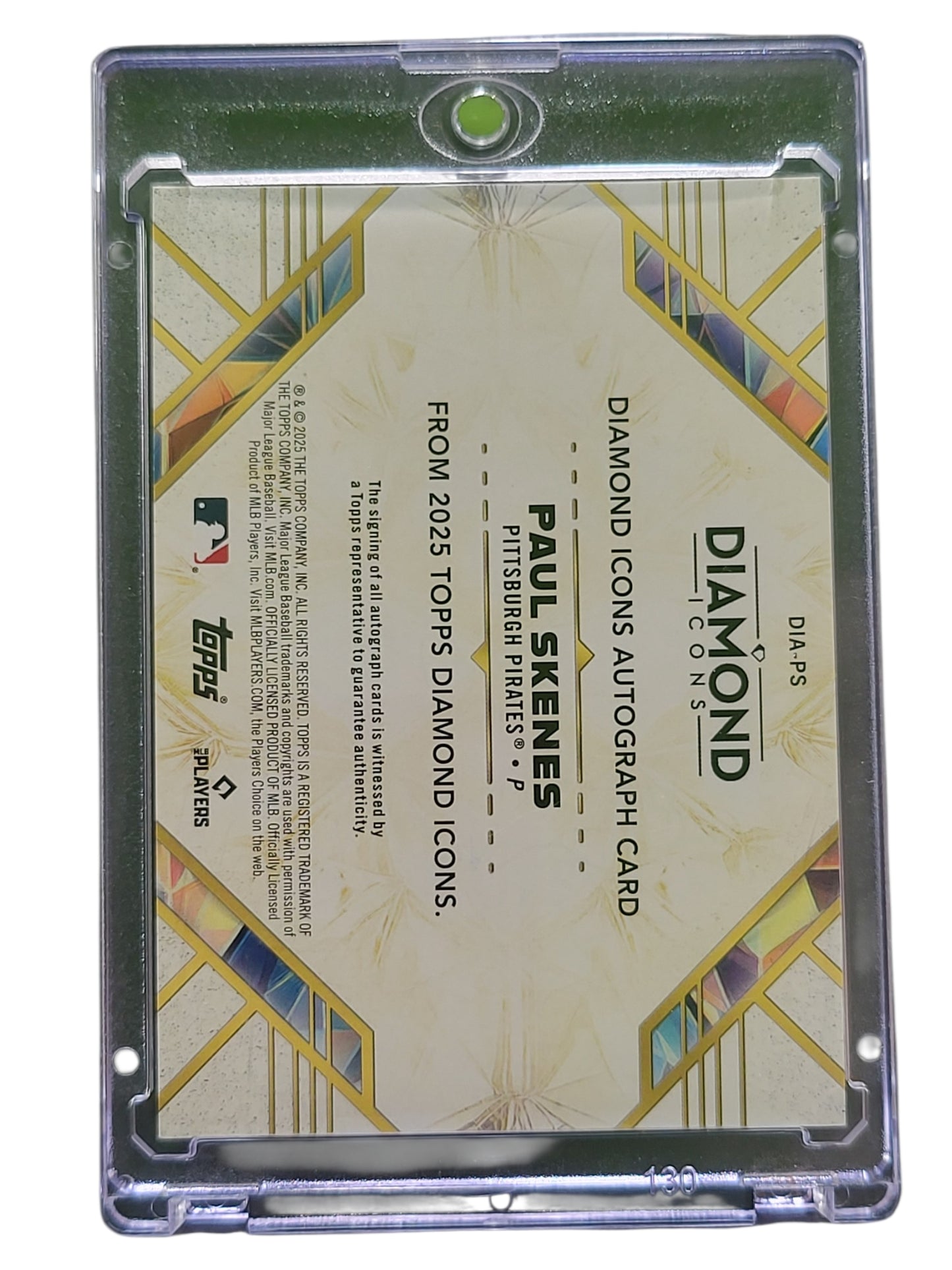 2025 Topps Diamond Icons Paul Skenes #DIA-PS Green