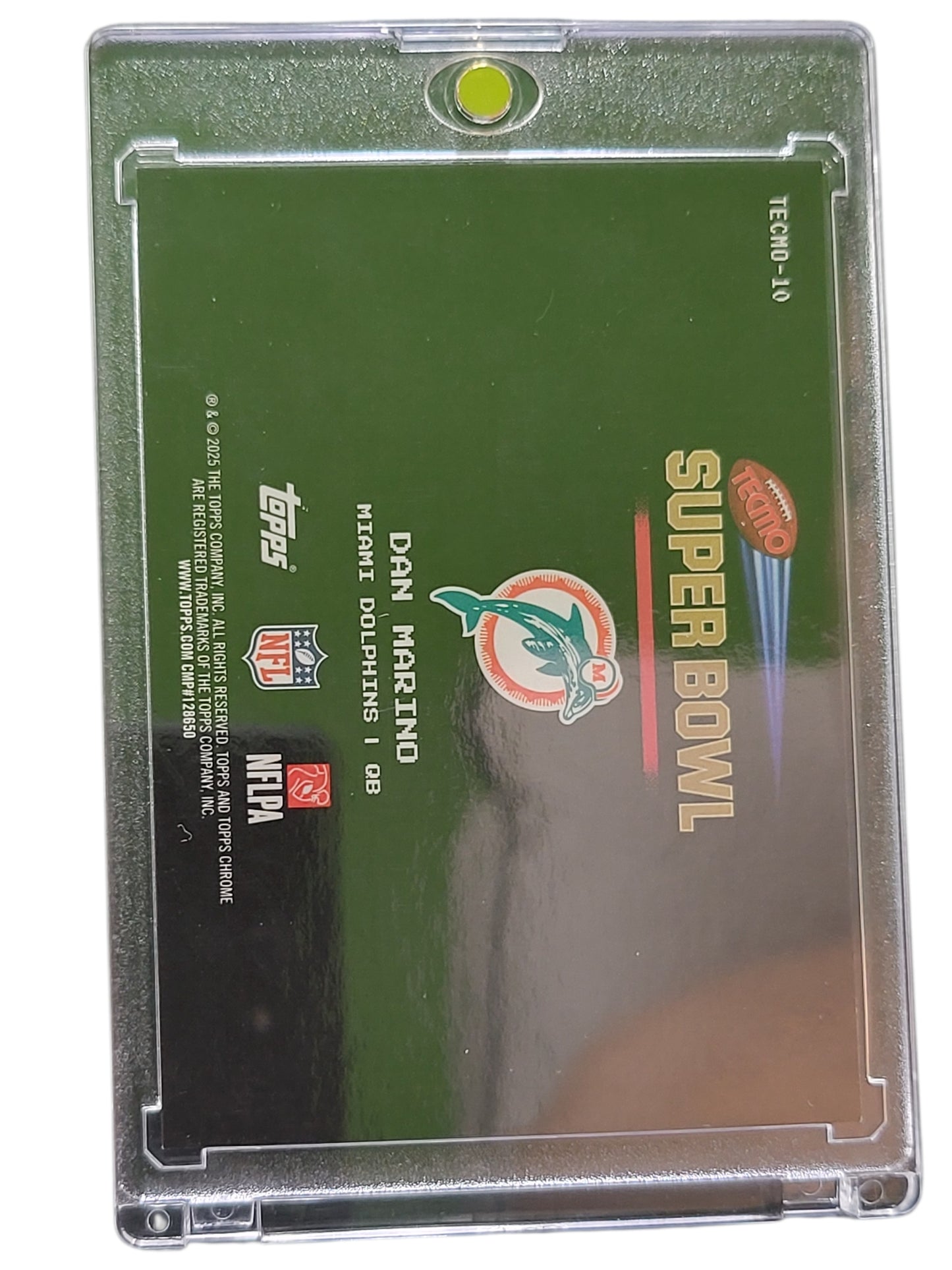 2025 Topps Chrome Tecmo Super Bowl Dan Marino #TECNO-10 Refractor
