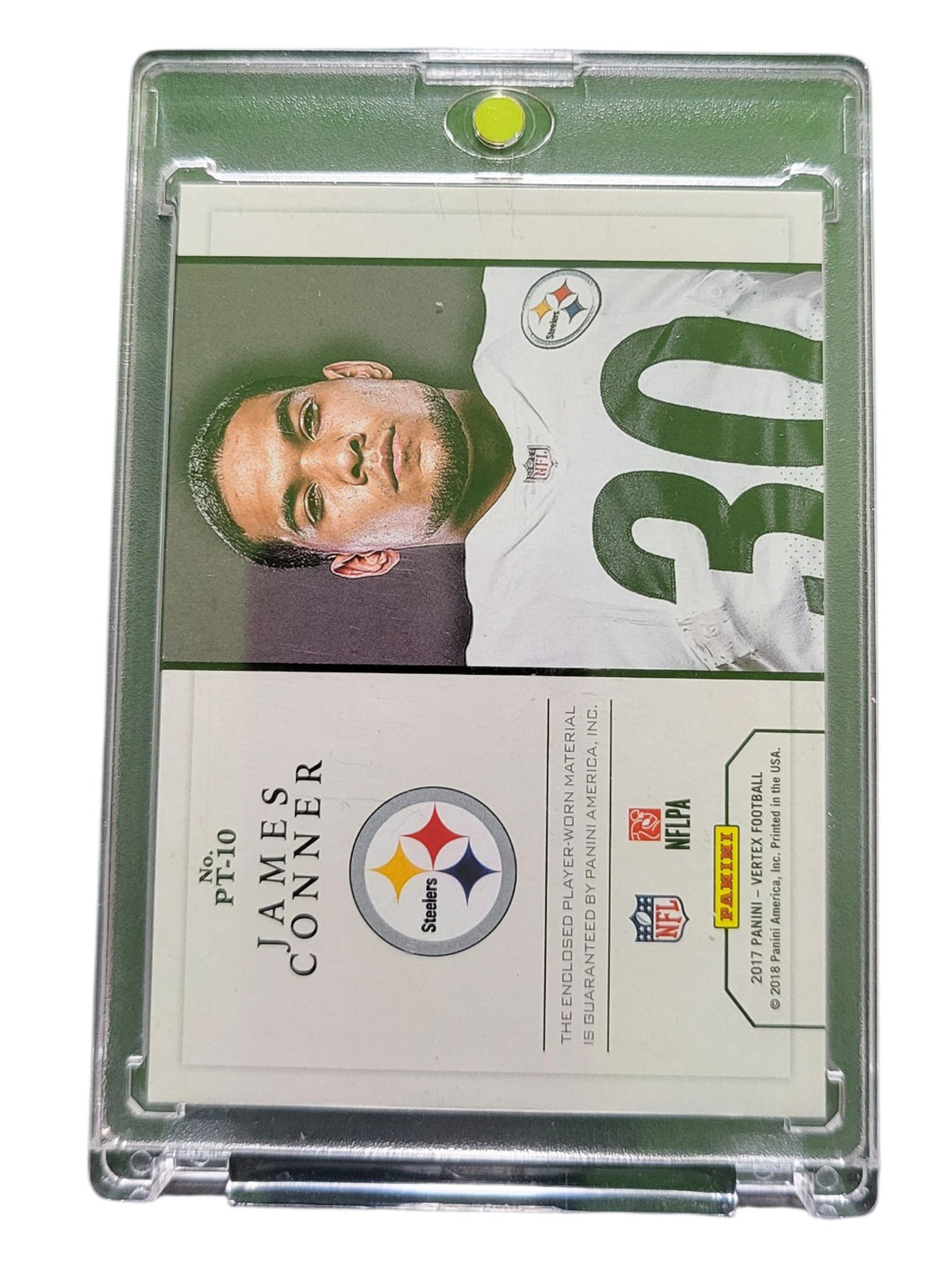 2018 Panini Vertex Portraits James Conner #PT-10 Patch Memorabilia