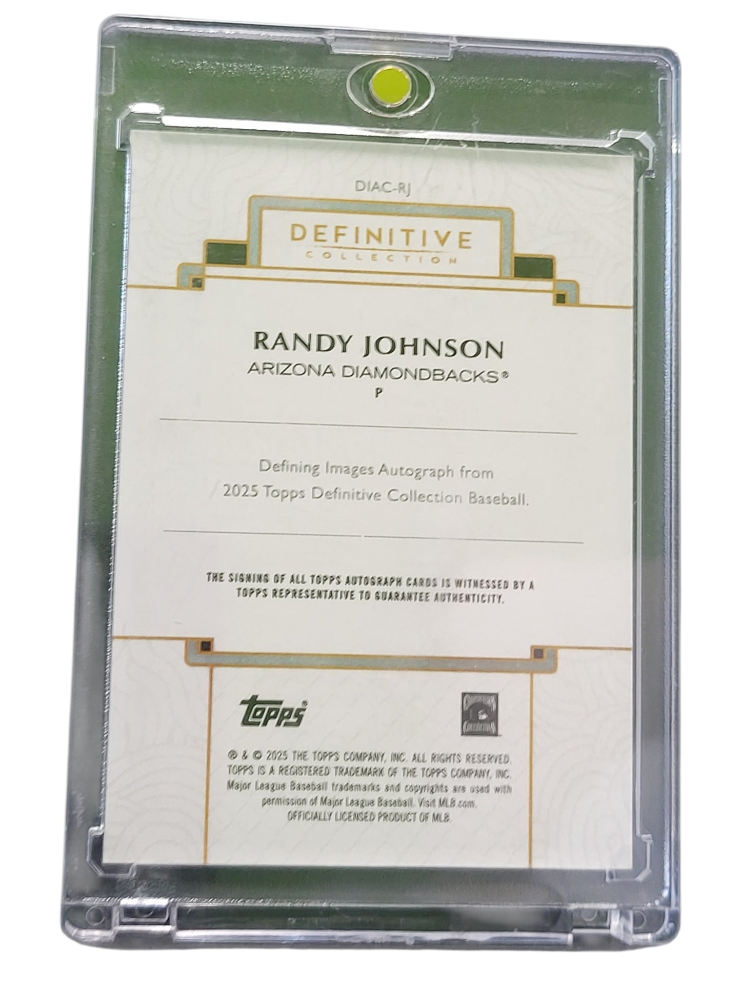 2025 Topps Definitive Collection Randy Johnson #DIAC-RJ 14/25