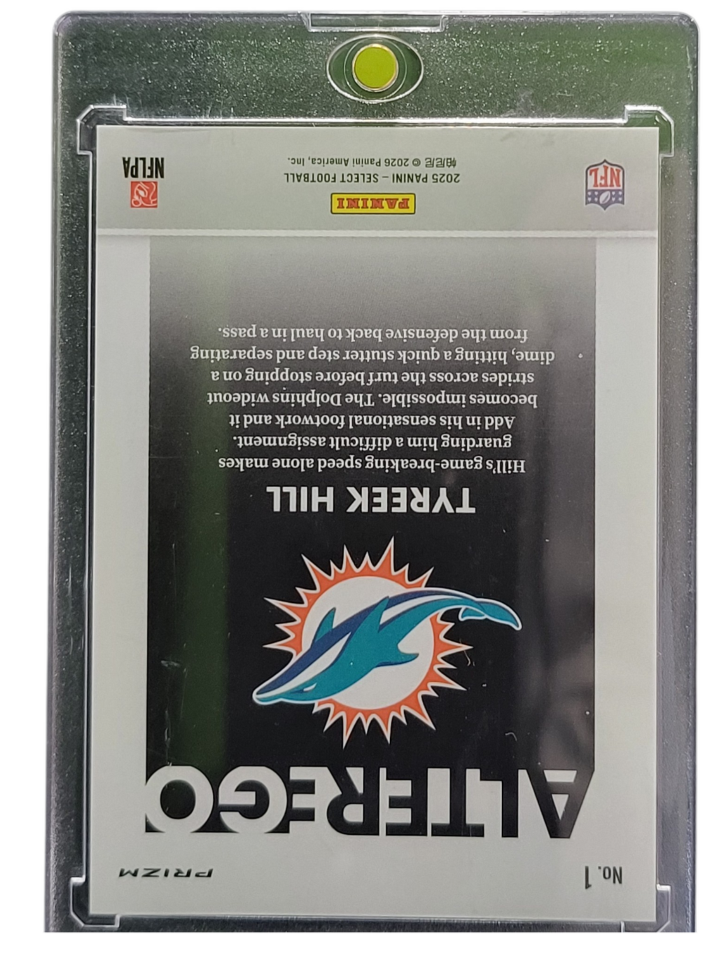 2026 Panini Select Alter Ego Tyreek Hill #No. 1 Prizm Silver