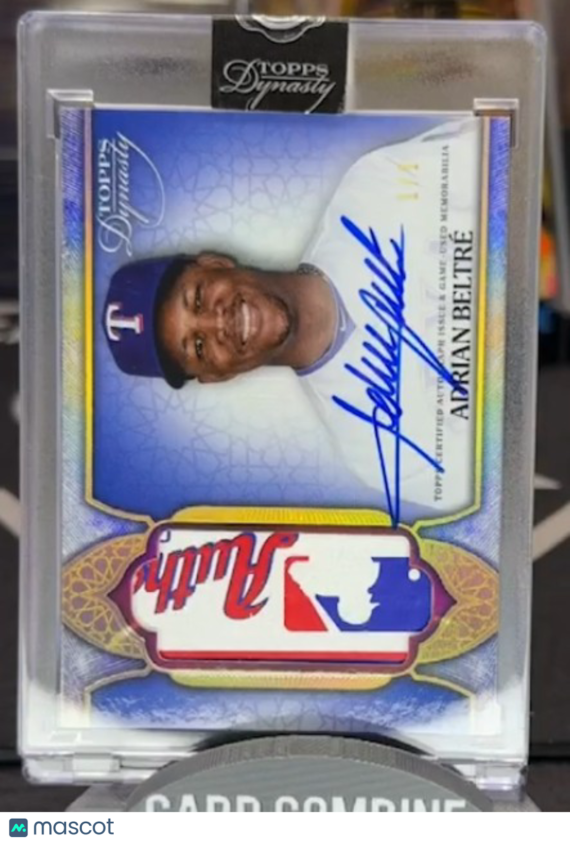 2025 Topps Dynasty Adrian Beltre #AP-AB Patch Game-Used Memorabilia 1/1