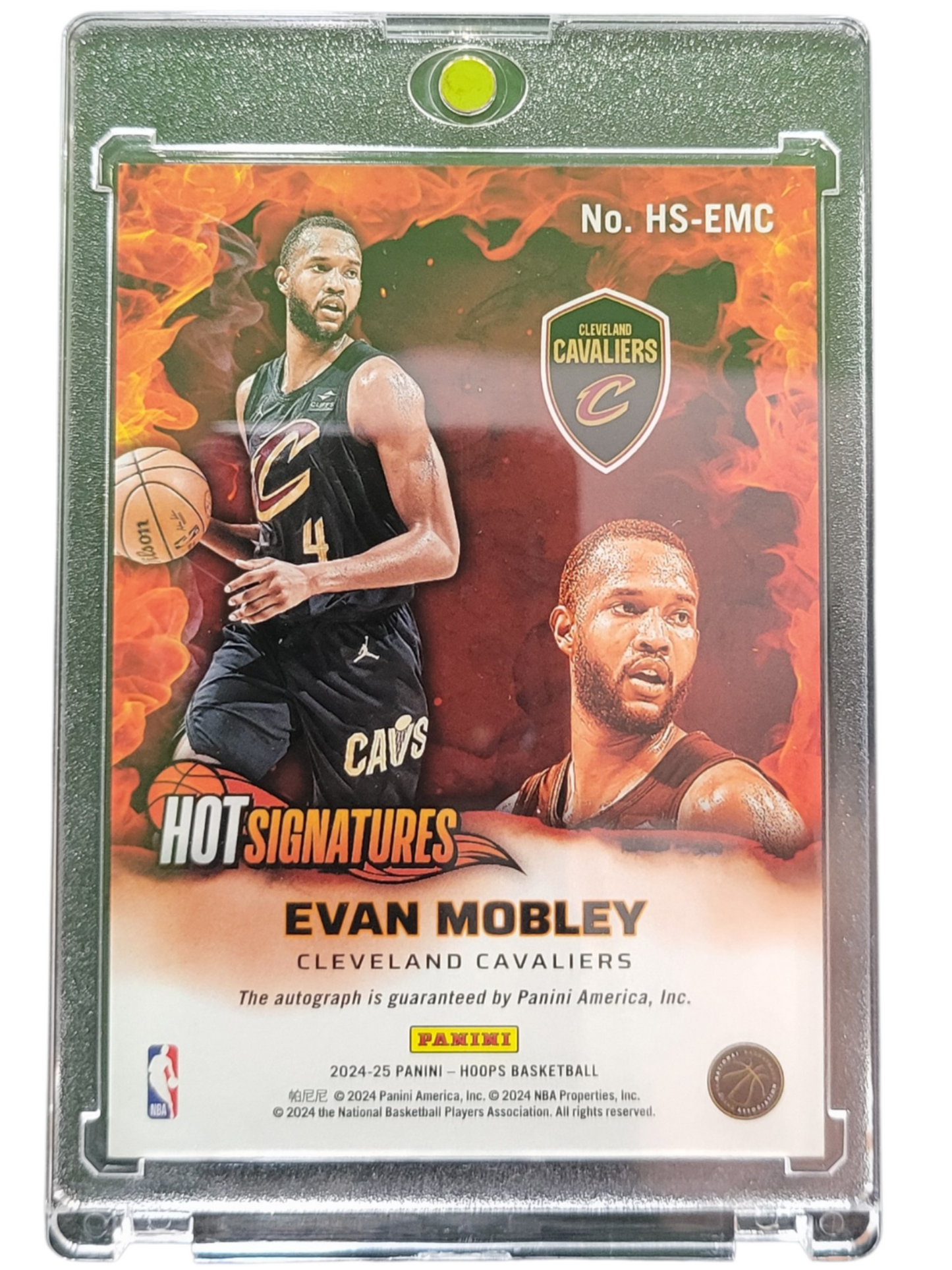 2024 Panini NBA Hoops Hot Signatures Evan Mobley #HS-EMC