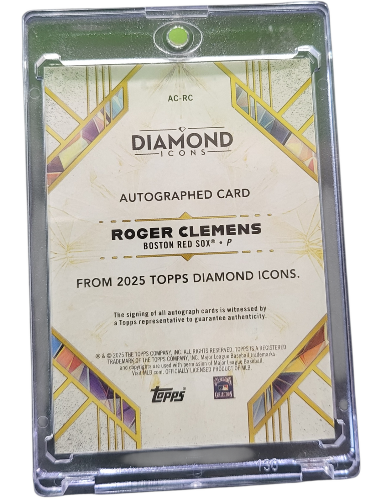 2025 Topps Diamond Icons Roger Clemens #AC-RC 04/15