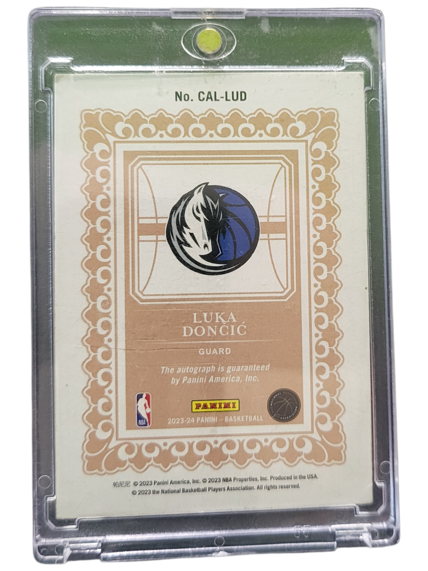 2023 Panini Basketball Calligraphy Signatures Luka Dončić #CAL-LUD