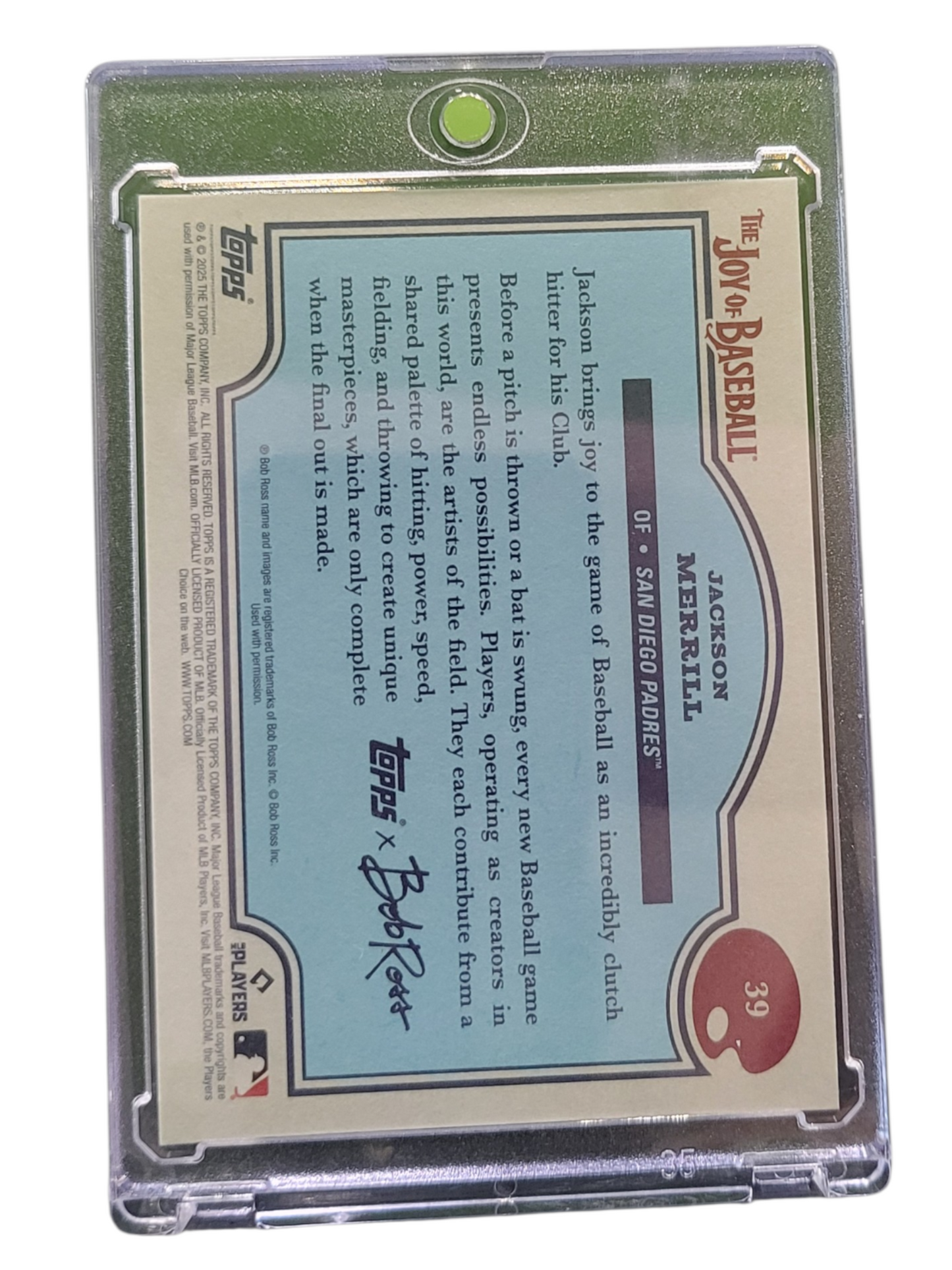 2023 Topps Bob Ross The Joy of Baseball Jackson Merrill #39