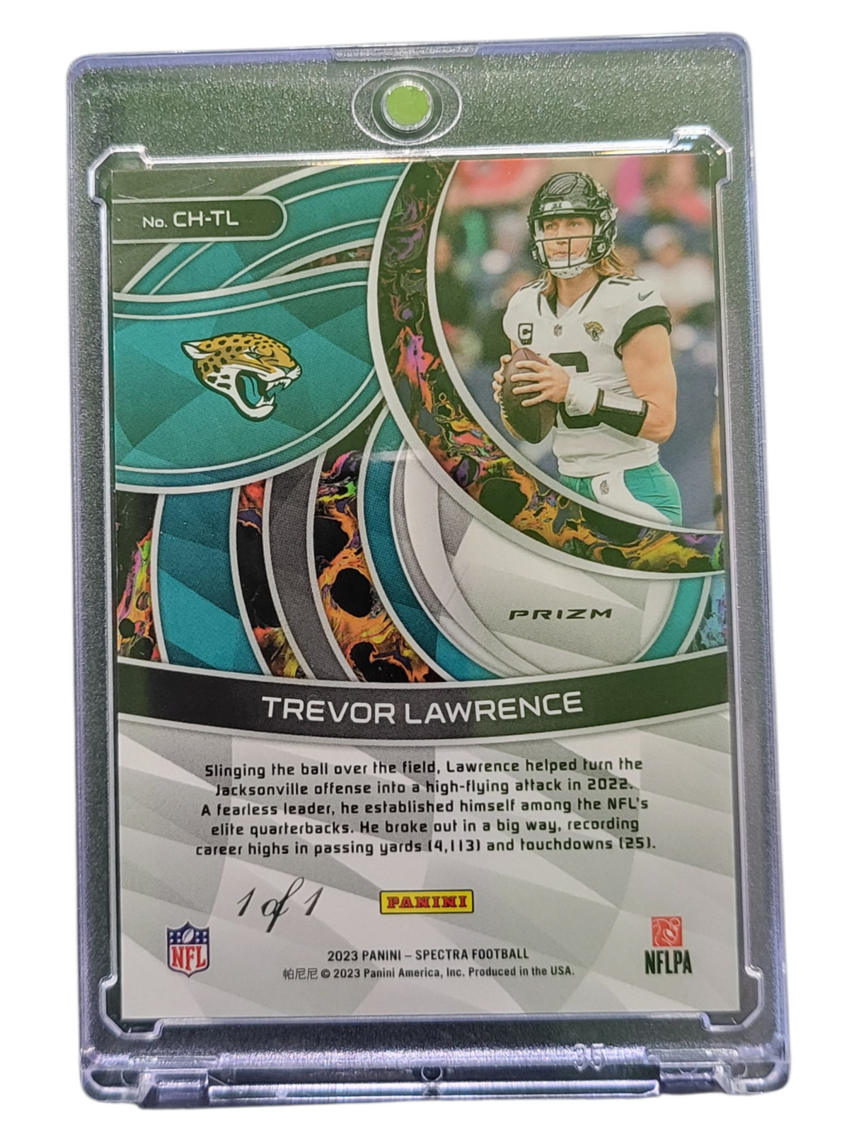 2023 Panini Spectra Football Chromatic Trevor Lawrence #CH-TL Nebula 1 /1