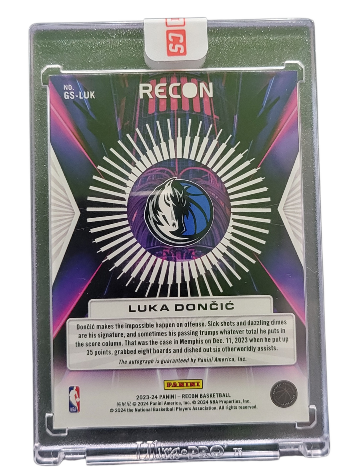 2024 Panini Recon Glorified Luka Dončić #GS-LUK 11/25