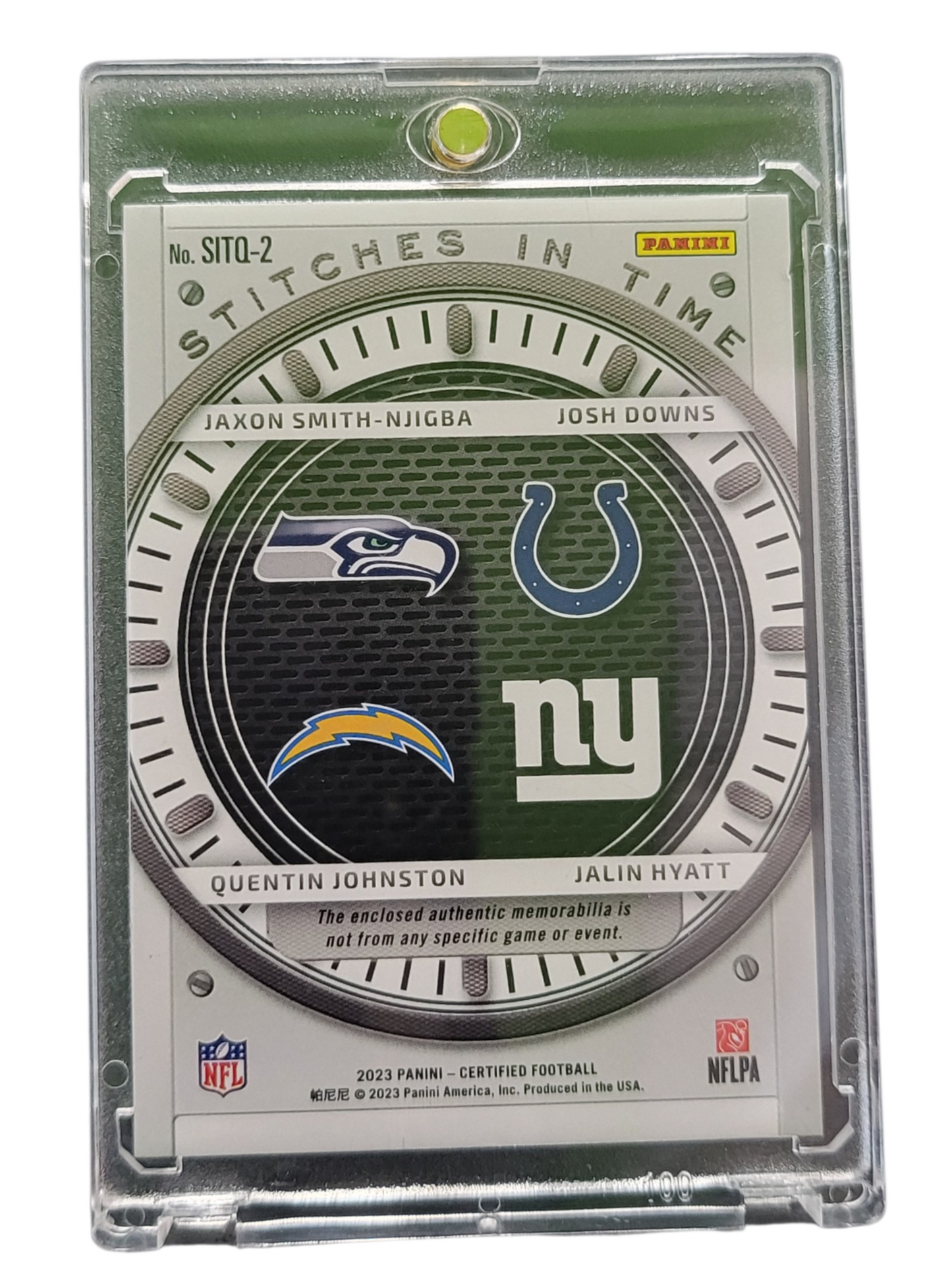 2023 Panini Jalin Hyatt Josh Downs Jaxon Smith-Njigba Quentin Johnston /5