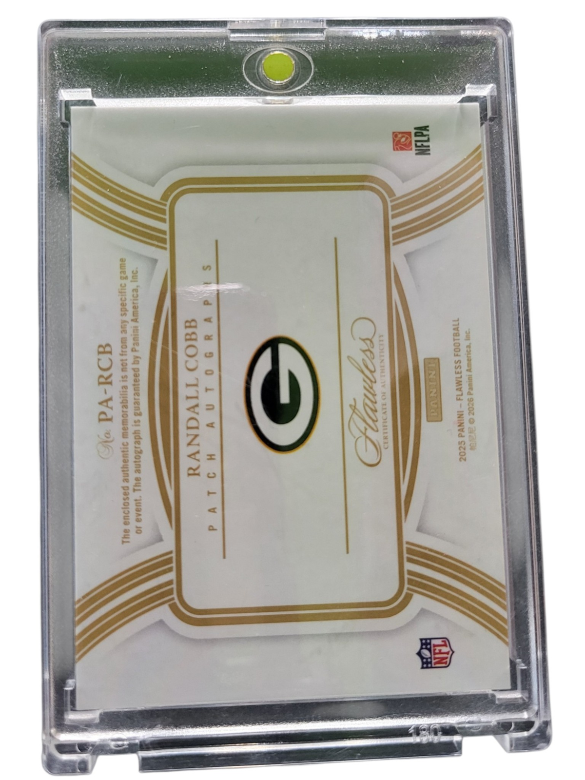 2026 Panini Flawless Randall Cobb #PA-RCB Autograph Nike Swoosh Patch