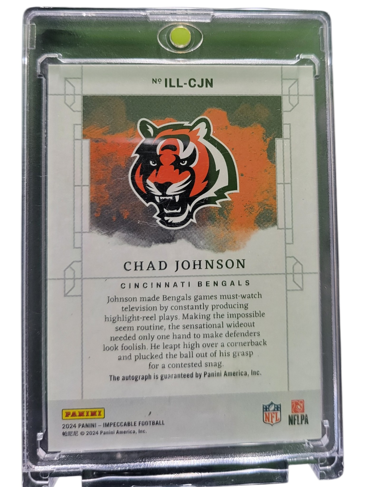 2024 Panini Impeccable Football Illustrious Ink Chad Johnson #ILL-CJN