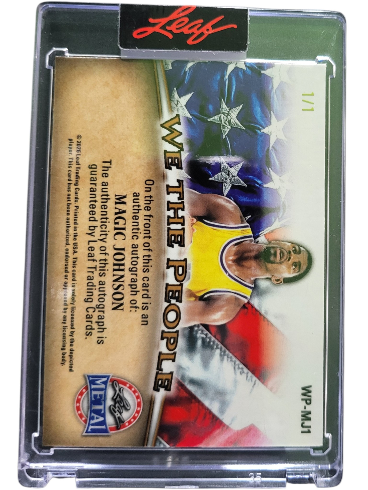 2026 Leaf Metal We The People Magic Johnson #WP-MJ1 1/1