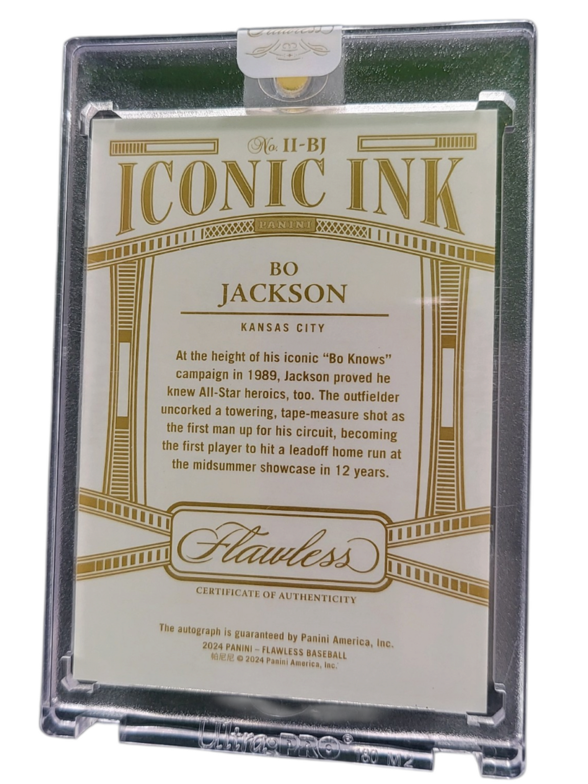 2024 Panini Flawless Bo Jackson #II-BJ 10/10