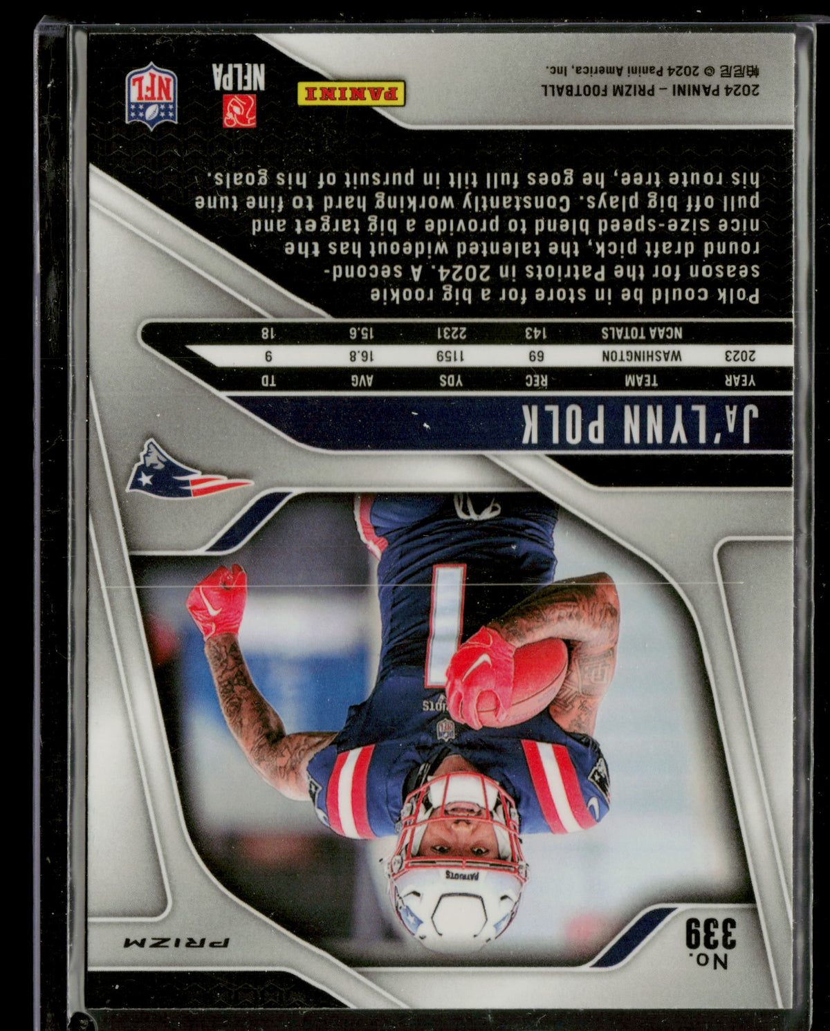 2024 Panini Prizm Ja'Lynn Polk #339 RC