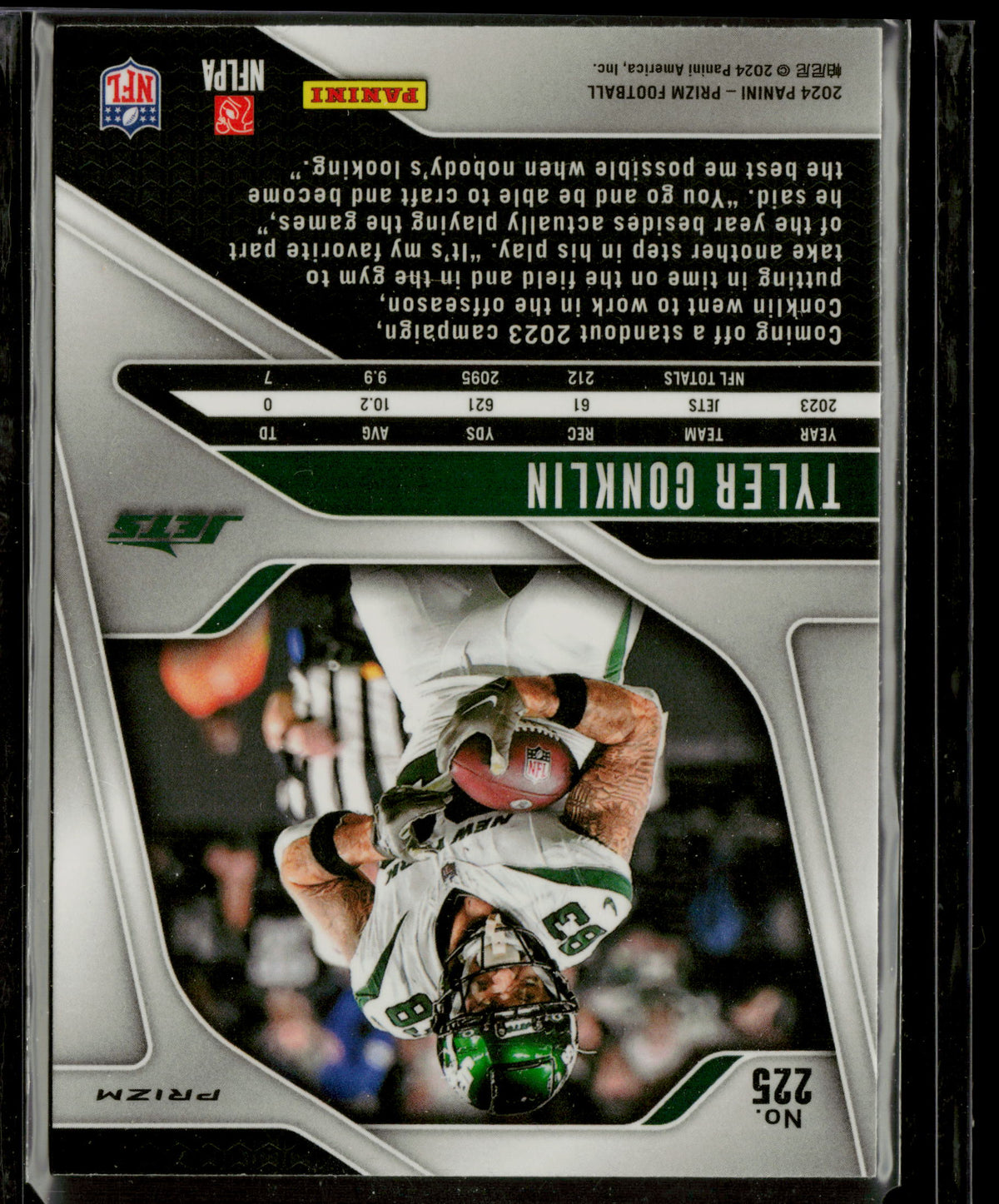 2024 Panini Prizm Tyler Conklin #225 Orange Circles