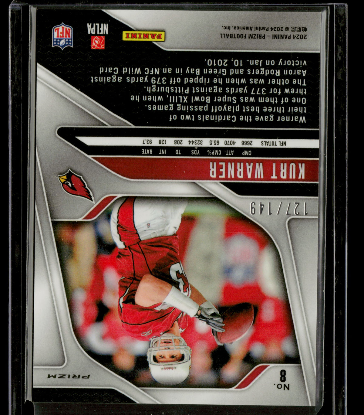 2024 Panini Prizm Kurt Warner #8 Red 127/149