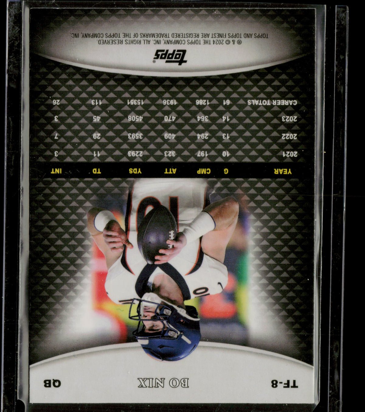 2024 Topps Team Finest Bo Nix #TF-8 RC