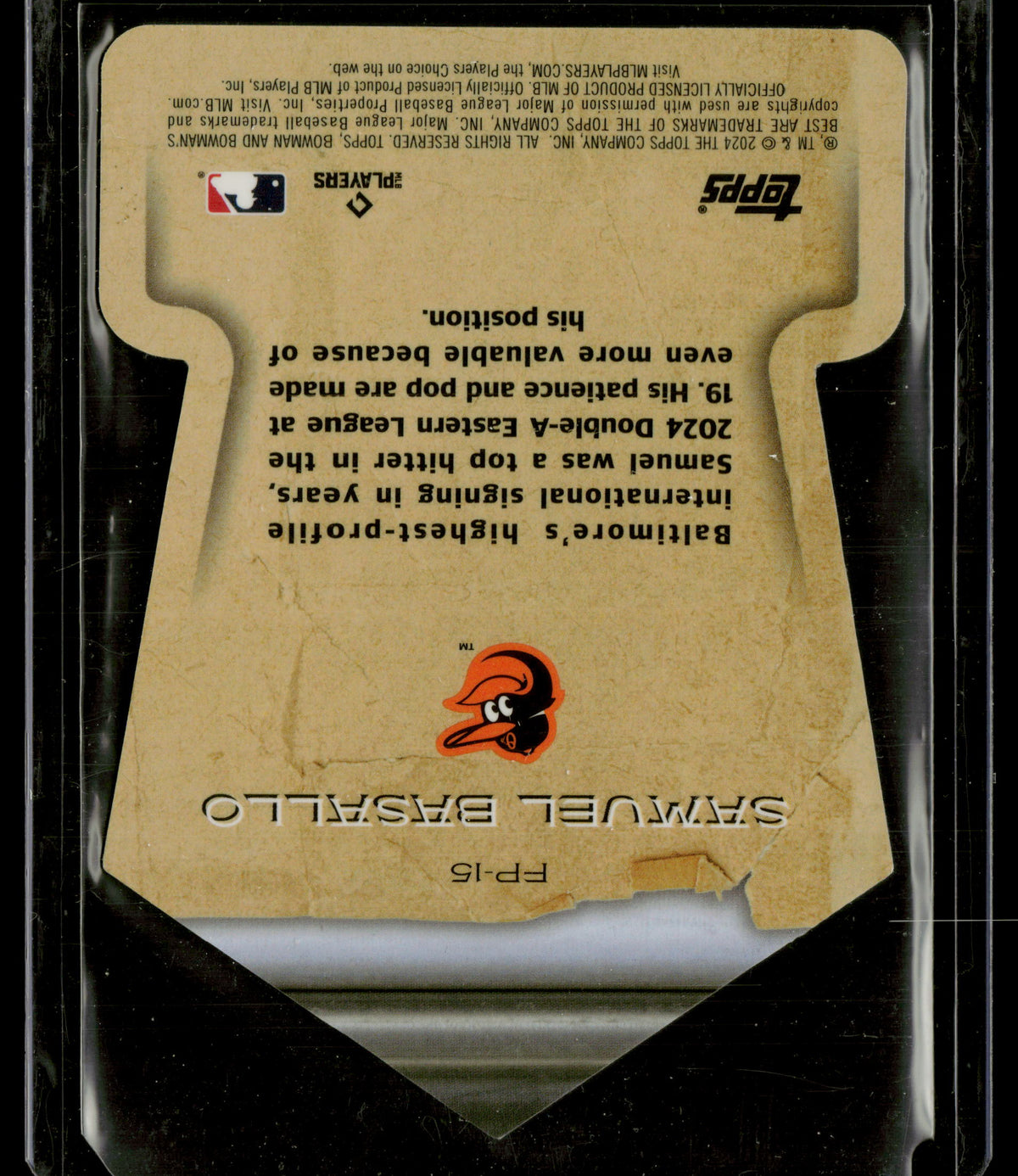 2024 Bowman's Best Fabled Phenoms Samuel Basallo #FP-15