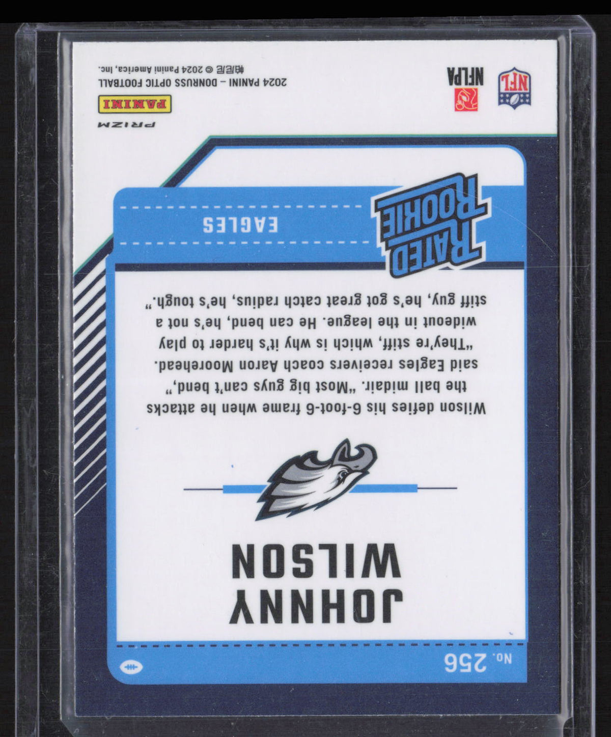 2024 Panini Donruss Optic Johnny Wilson #256 Blue