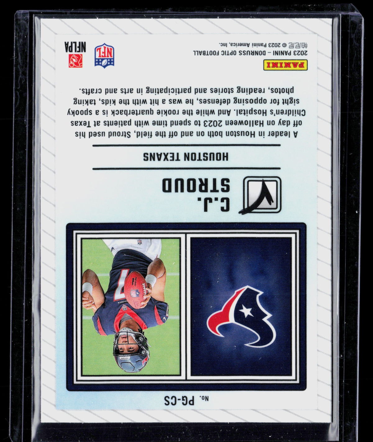 2023 Panini Donruss Optic Passing Grade C.J. Stroud #PG-CS RC