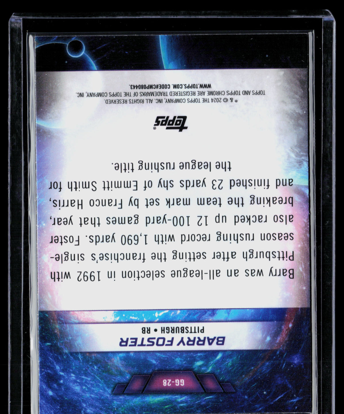 2024 Topps Chrome Galaxy Greats Barry Foster #GG-28