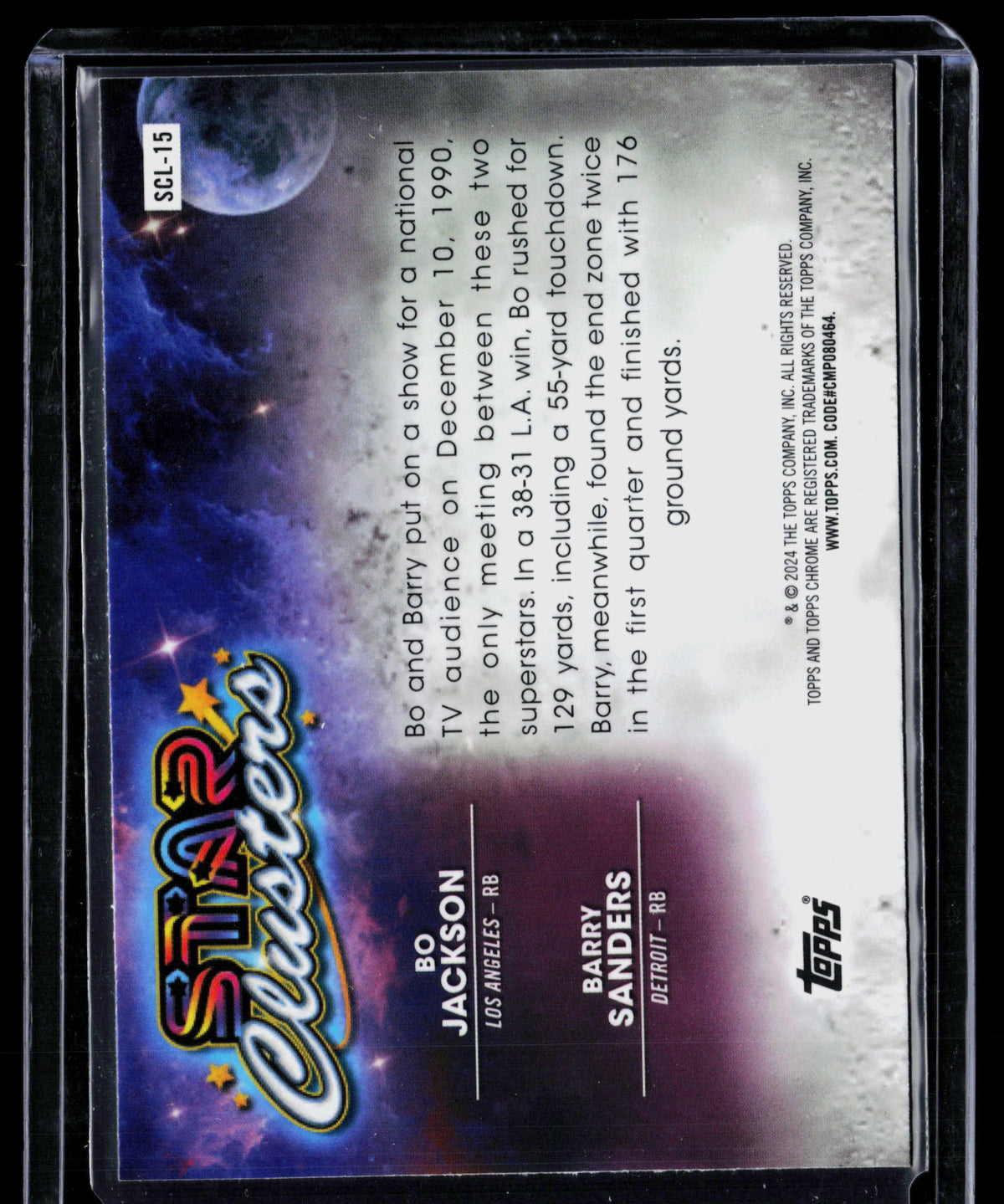 2024 Topps Chrome Star Clusters Bo Jackson Barry Sanders #SCL-15