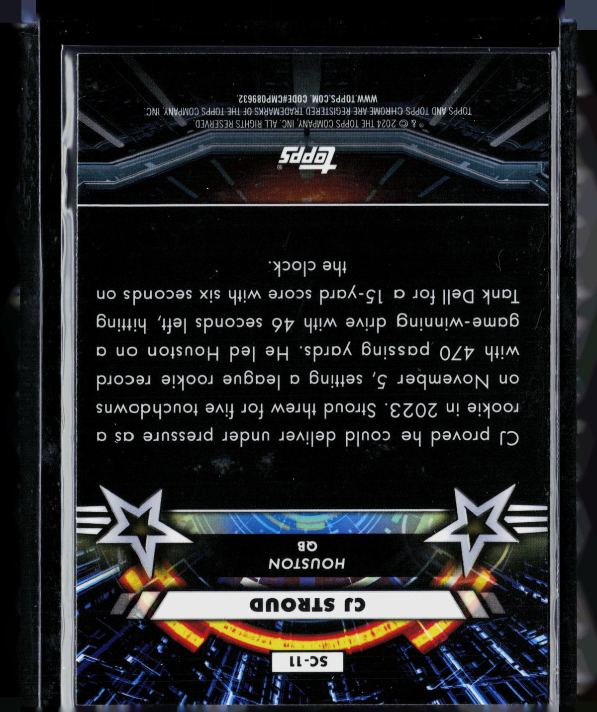 2024 Topps Chrome Star Command C.J. Stroud #SC-11