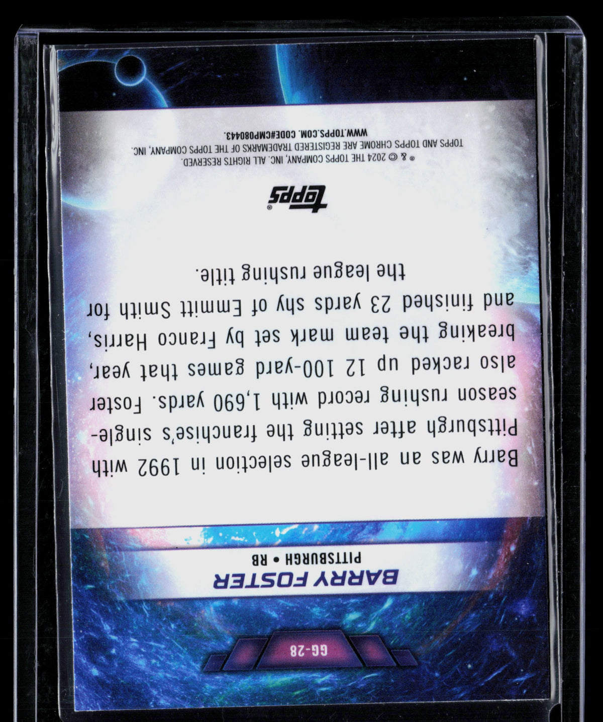 2024 Topps Chrome Galaxy Greats Barry Foster #GG-28