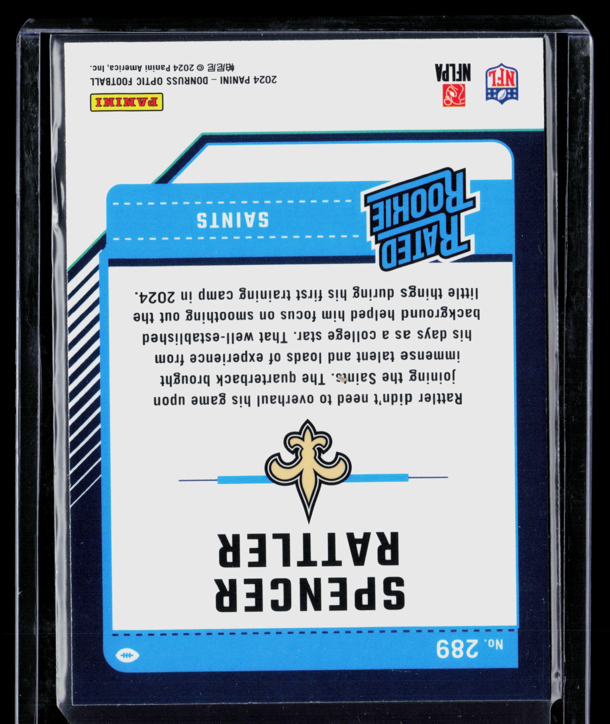 2024 Panini Donruss Optic Spencer Rattler #289