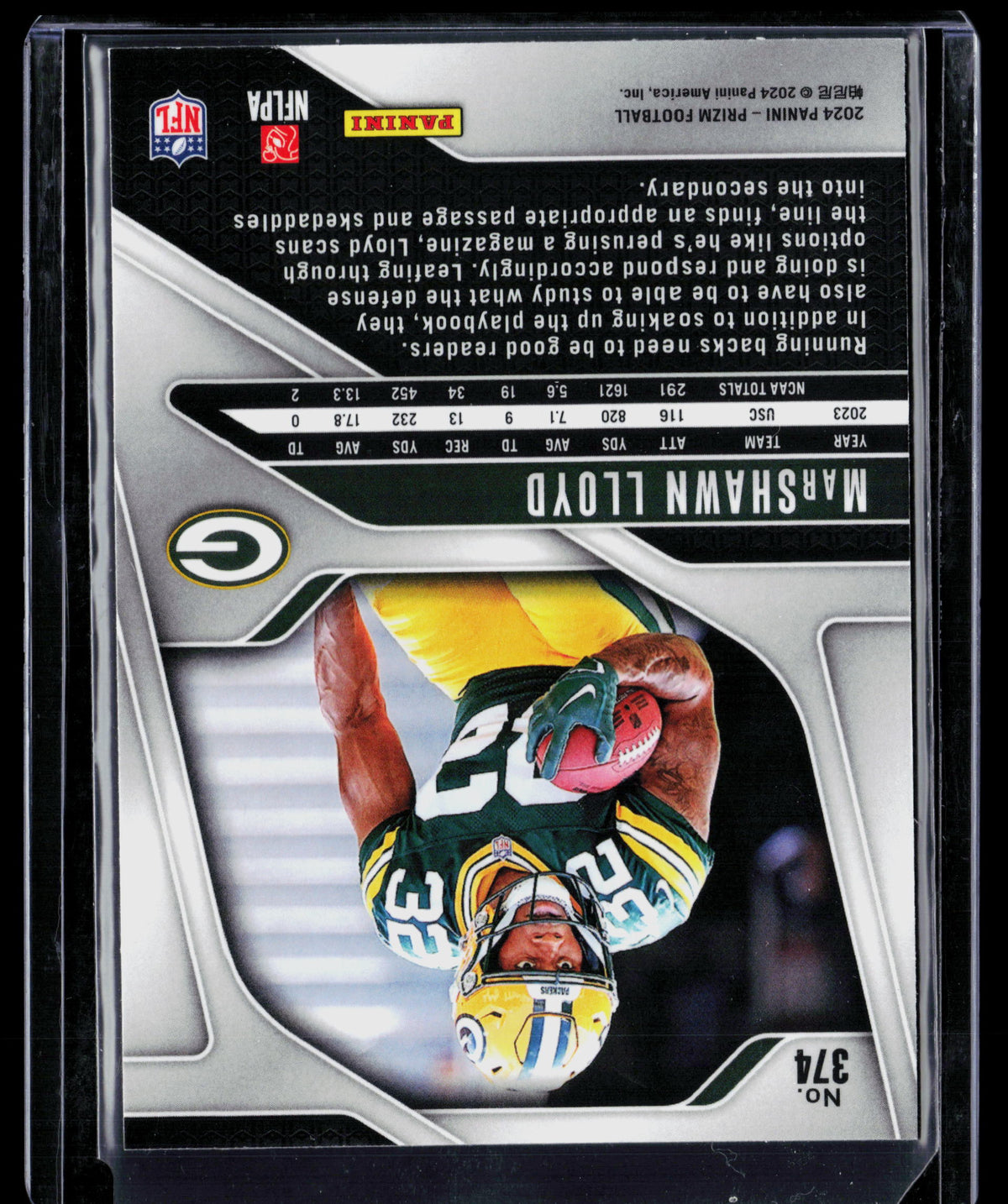 2024 Panini Prizm MarShawn Lloyd #374 RC