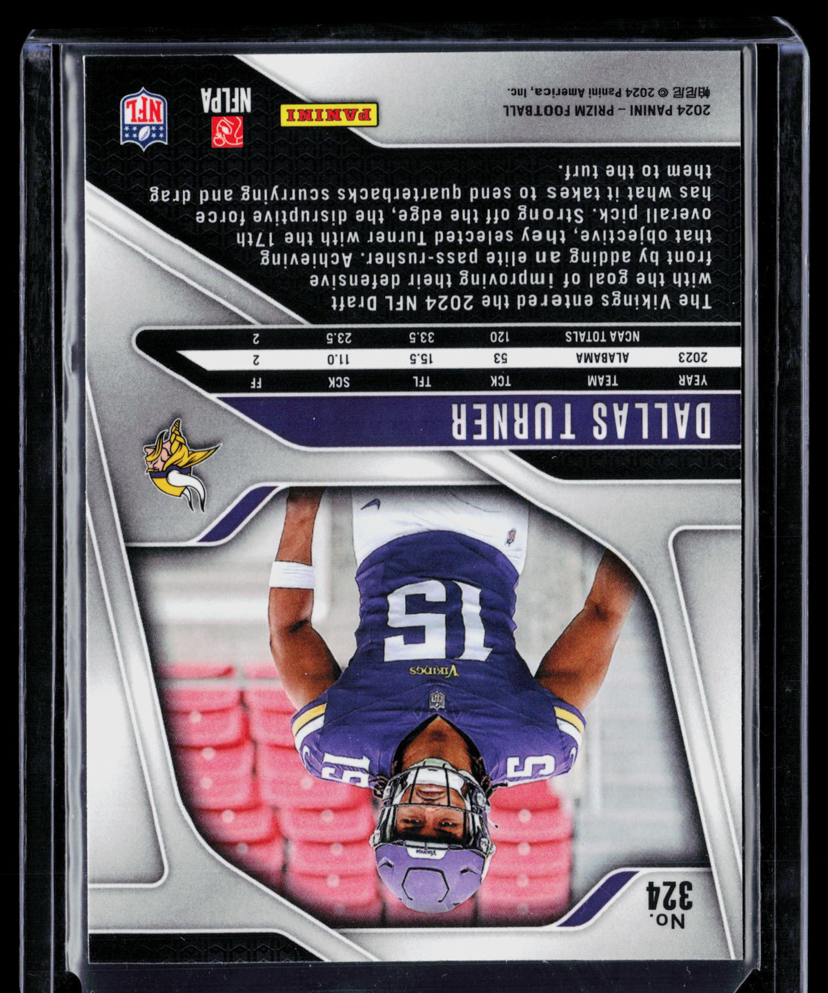 2024 Panini Prizm Dallas Turner #324 RC