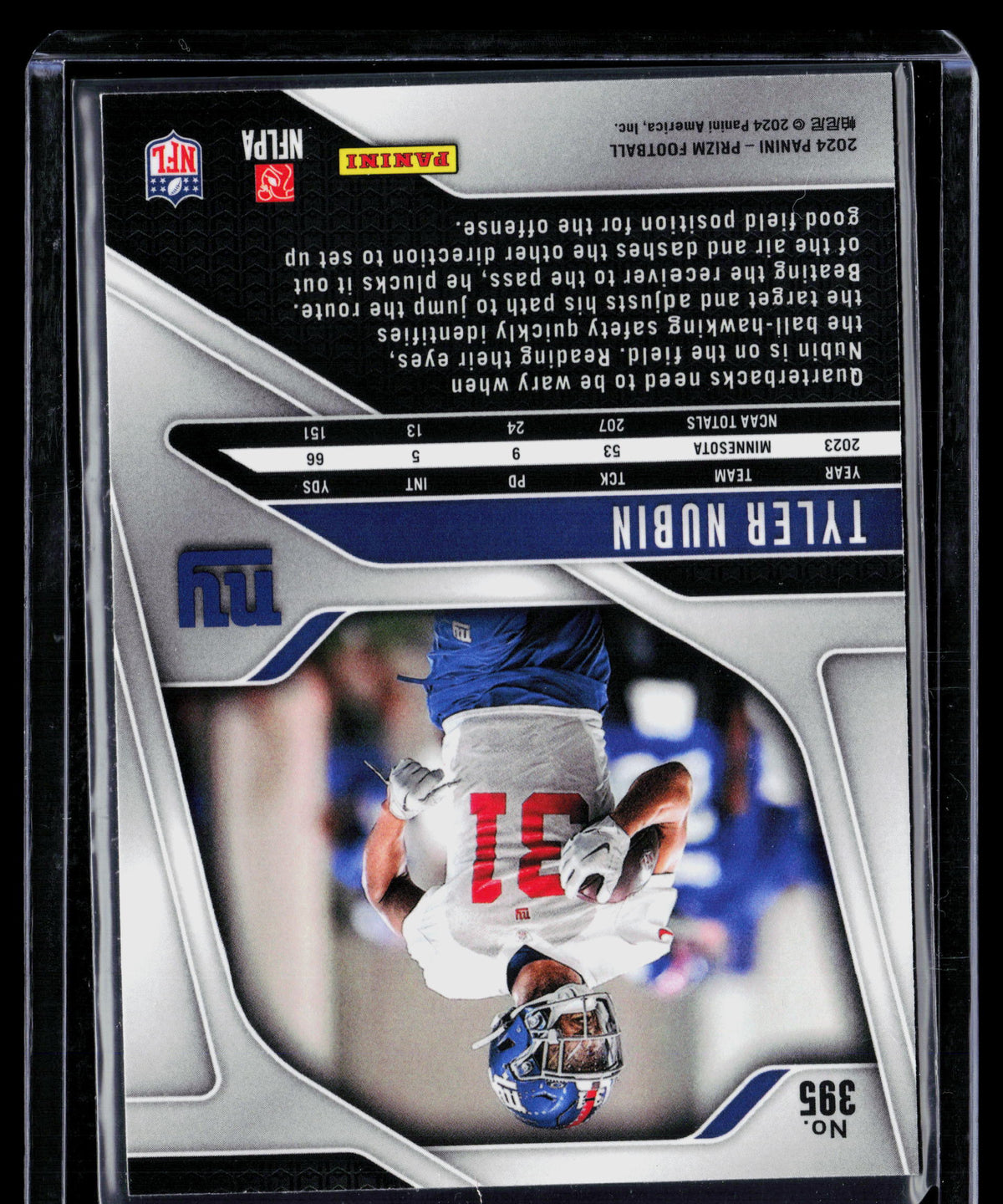 2024 Panini Prizm Tyler Nubin #395 RC