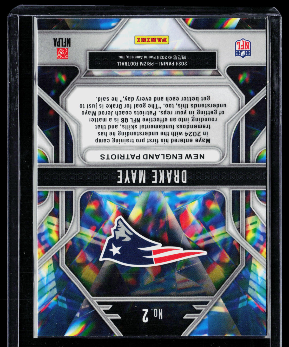 2024 Panini Prizm Prizmatic Drake Maye #2 RC