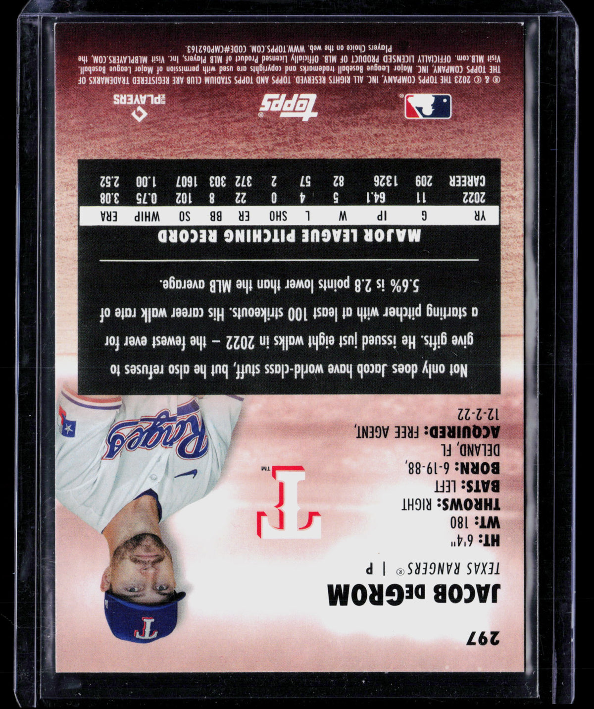 2022 Topps Stadium Club Jacob deGrom #297