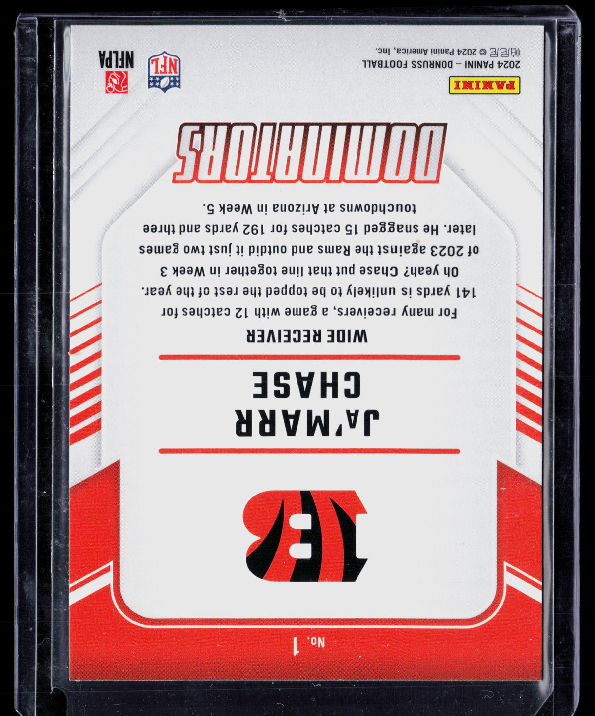 2024 Donruss Dominators Ja'Marr Chase #1