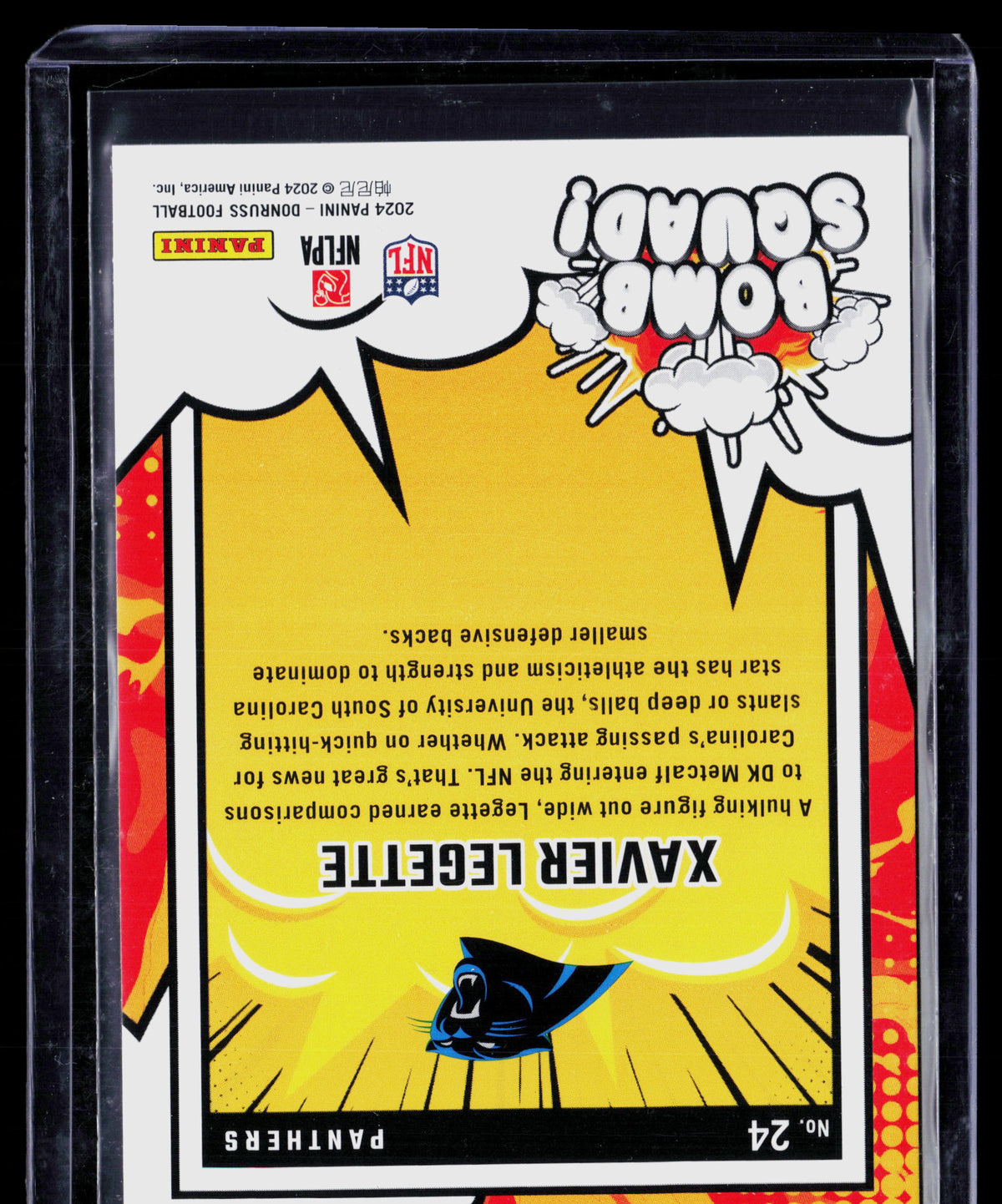 2024 Panini Donruss Bomb Squad Xavier Legette #24