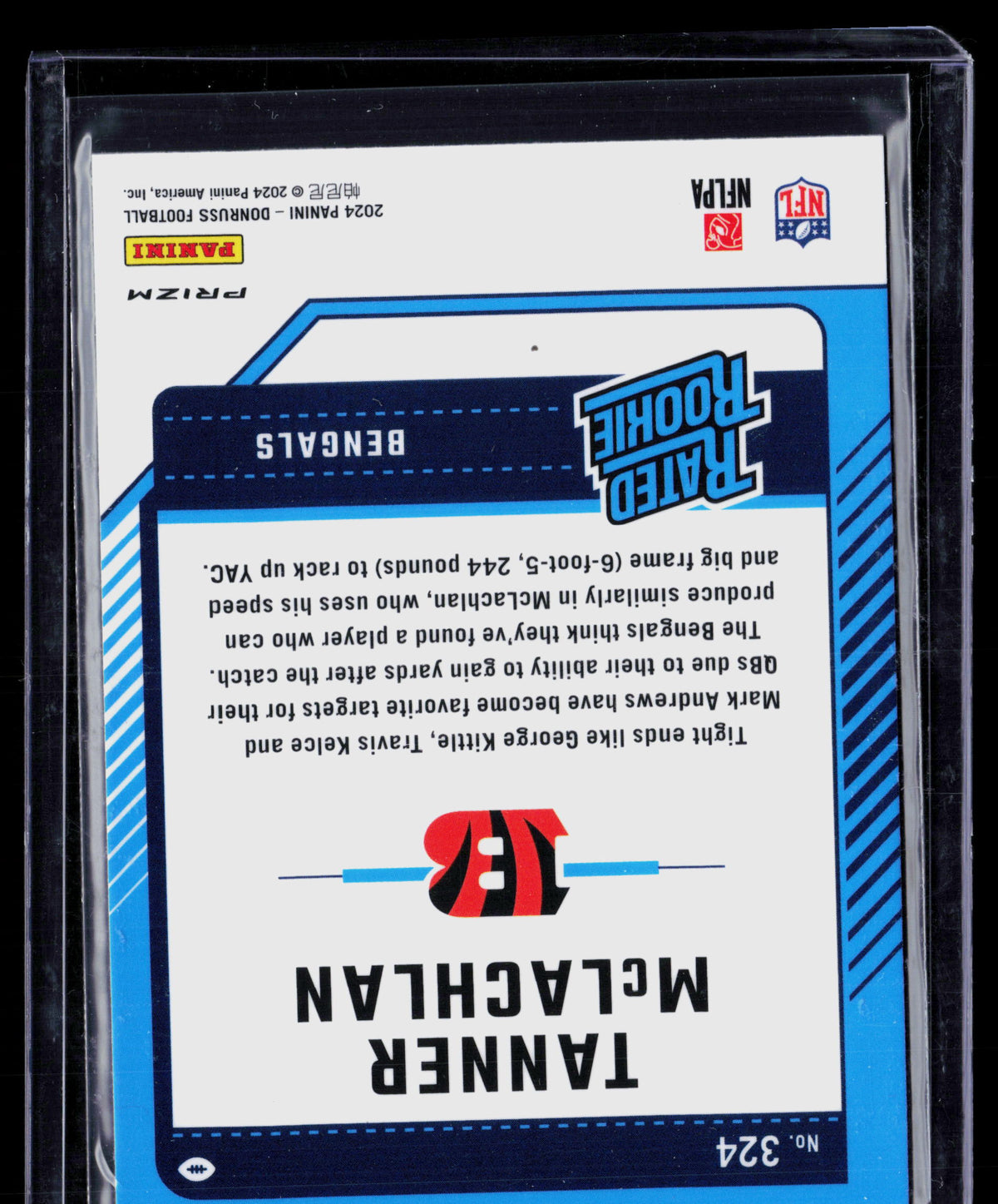 2024 Panini Donruss Optic Tanner McLachlan #324 Red