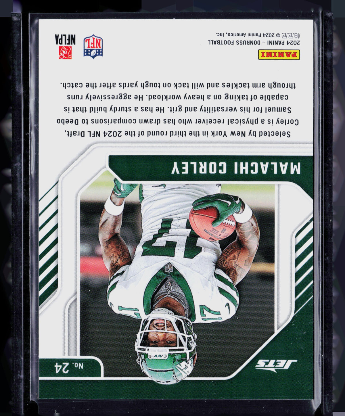 2024 Panini Donruss Elite Series Rookies Malachi Corley #24 Green