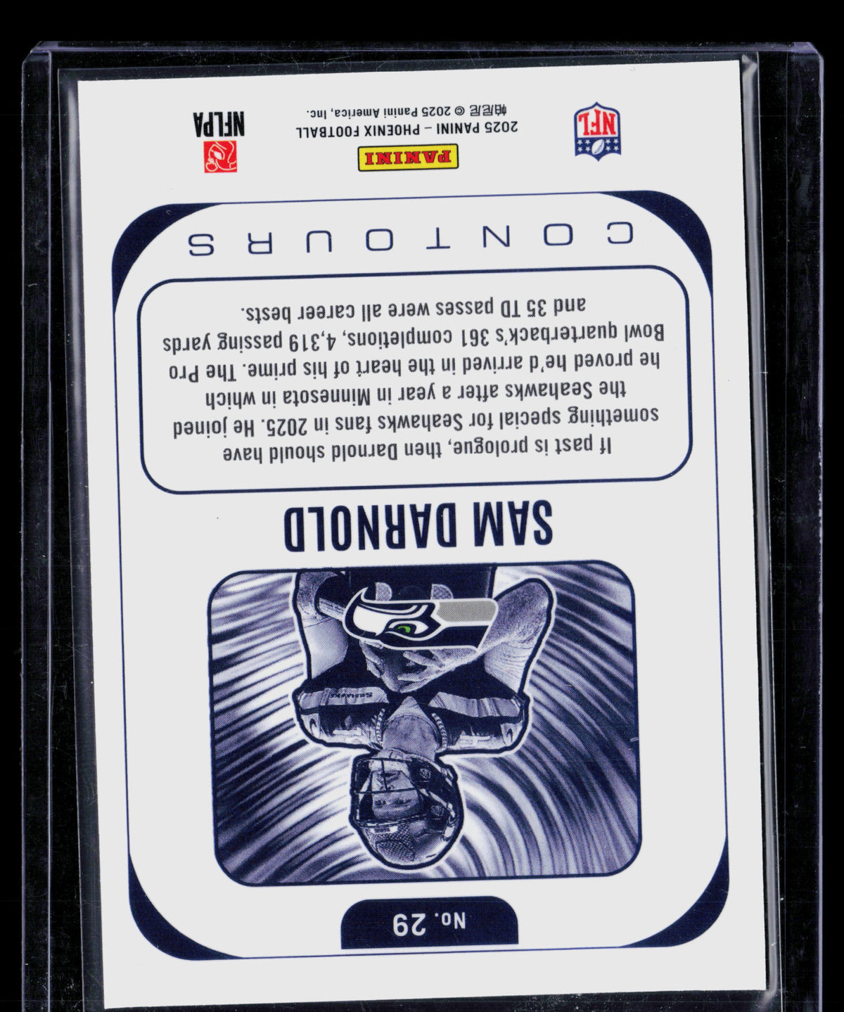 2025 Panini Phoenix Contours Sam Darnold #29