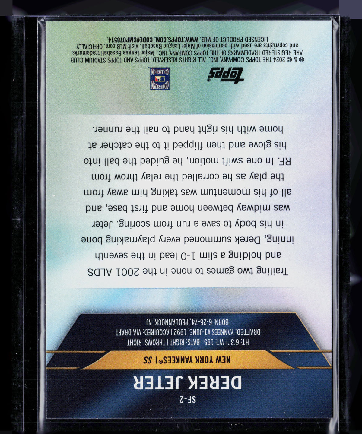 2024 Topps Stadium Club Special Forces Derek Jeter #SF-2