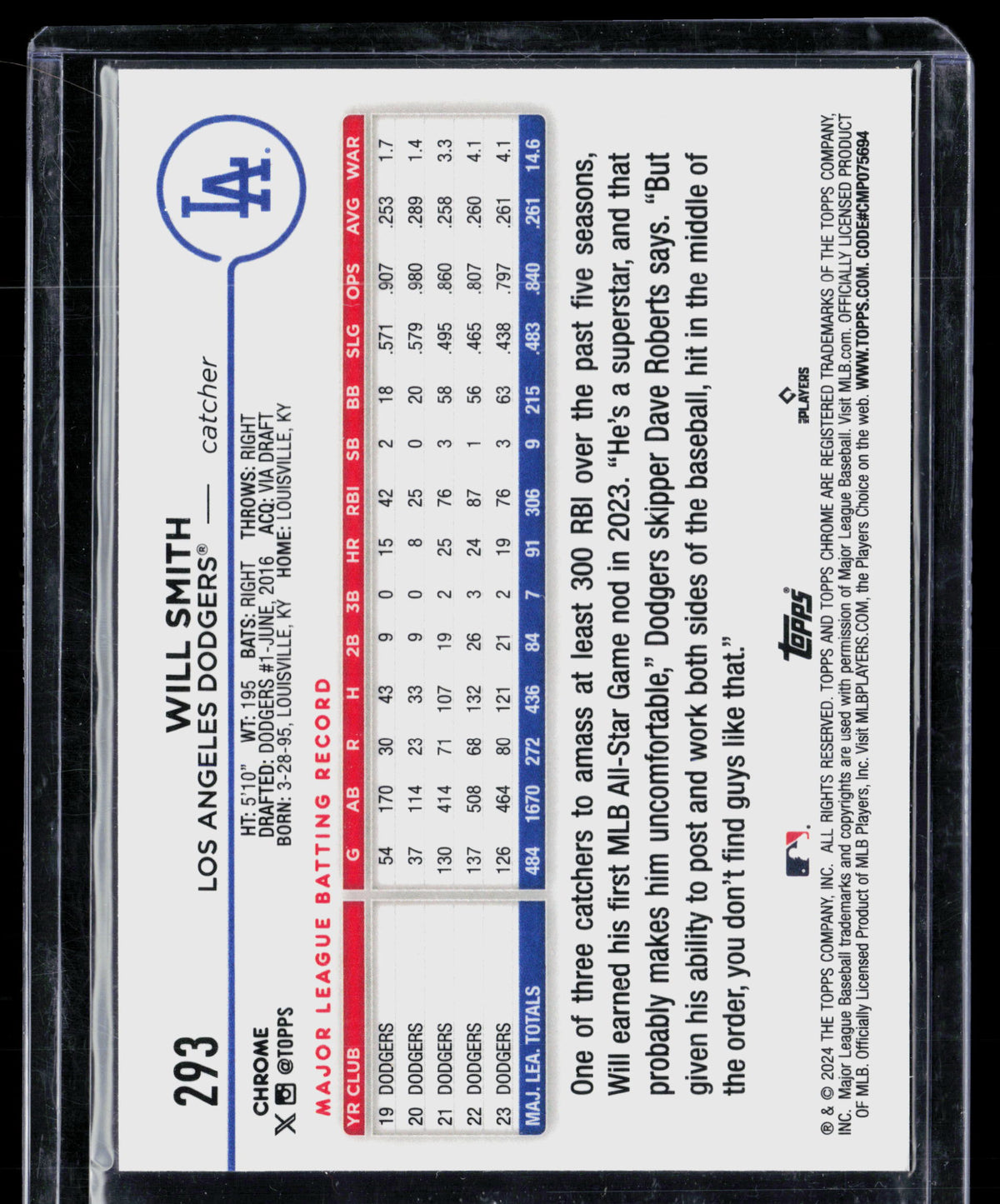 2024 Topps Chrome Will Smith #293
